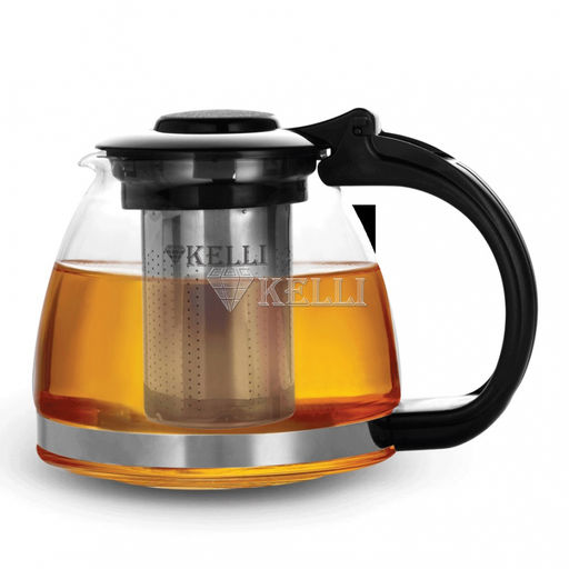 Чайник заварочный 1000 мл стекло/пластик арт. 3086-KL Kelli