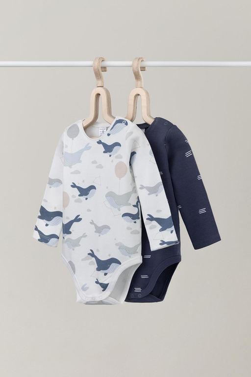 Crockid _ К 6342-2уп/сказочные киты,штиль набор полукомбинезон (боди) яс