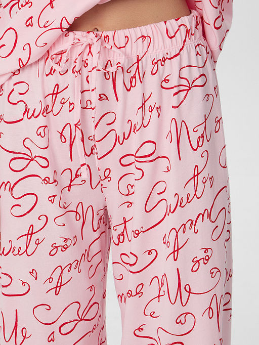 Комплект женский домашний розовый с надписями - Mark formelle фото 5