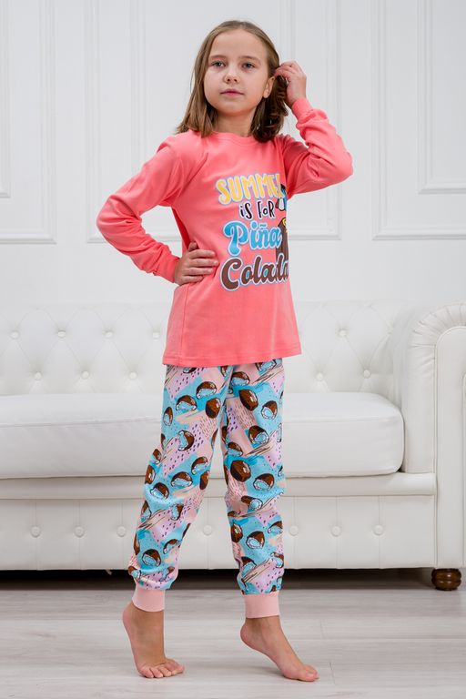 Пижама подростковая из интерлока Улыбка коктейль - Амадэль фото 8