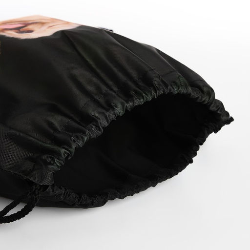 Мешок для обуви на шнурке, цвет чёрный - Simaland фото 3