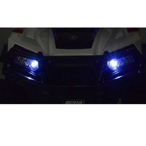 Электромобиль "Багги лайт" с р/у управлением, четырехколесный, двухместный, двойной привод (белый)