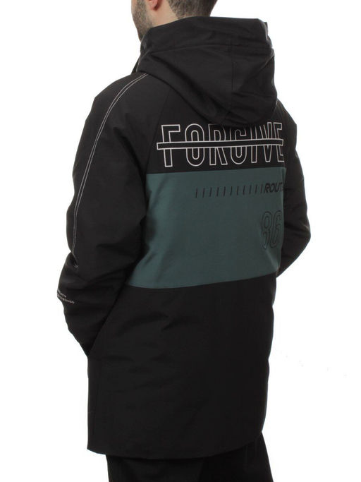 2171 BLACK GREEN Куртка мужская зимняя облегченная (130 гр. холлофайбер)