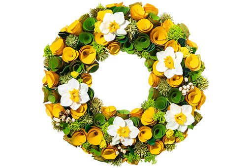 Пасхальное украшение венок 33*33*8 см, Солнечное утро, круг - Elan gallery фото 5