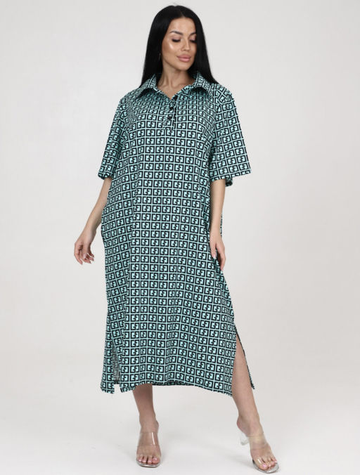 688 ЖЕНСКОЕ ПЛАТЬЕ (Ментол) - А-дина фото 2