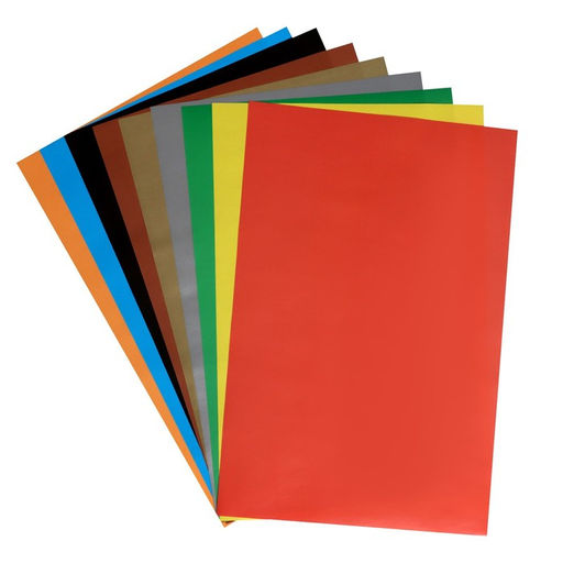 Бумага цветная А4, 10 листов, 10 цветов Ёжик в лесу, мелованная, в папке - Calligrata фото 2