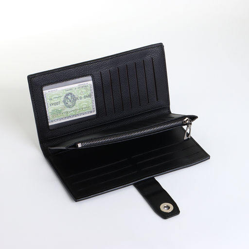 Портмоне мужское на магните, чёрное