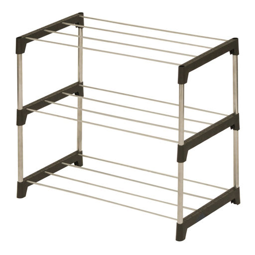 Подставка для обуви 3-ярусная металл. 60см