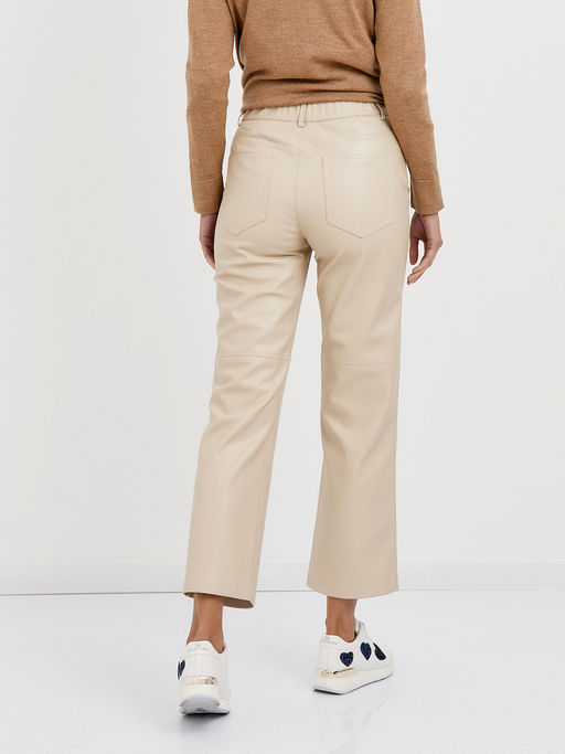 брюки женские из экокожи укороченные - Glenfield фото 6