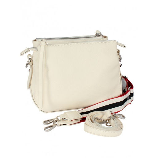 Сумка женская натуральная кожа GU 2066-79022, 3отд, 2плеч/рем, молочный SALE 264149 - Adelia фото 6