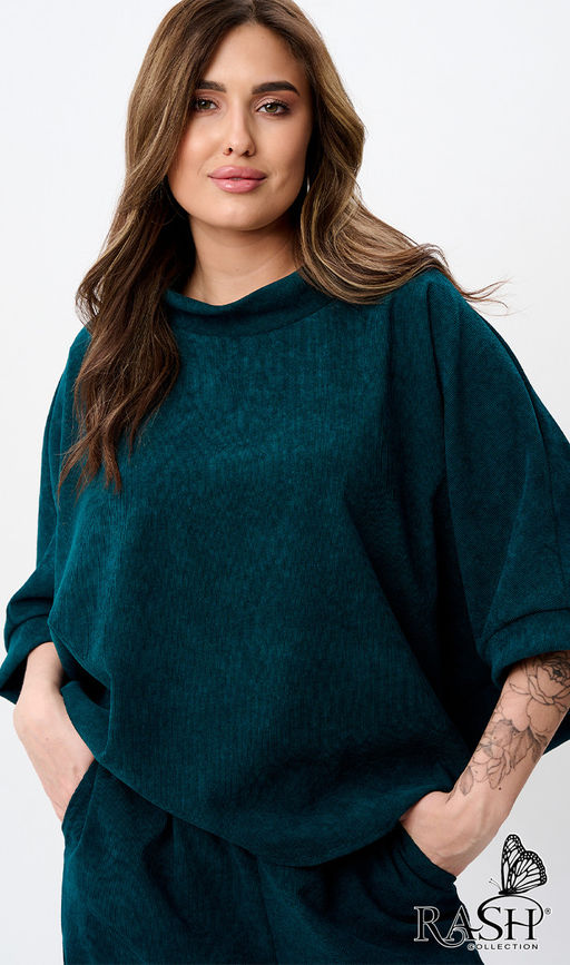 Костюм "Boho" микровельвет бирюза Цвет:как на фото