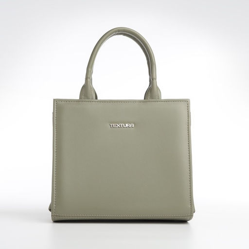 Сумка женская тоут TEXTURA на молнии, 22×11×22 см, зелёная