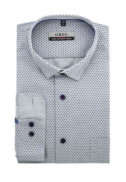 Сорочка мужская длинный рукав GREG 323/131/2121/Z/1p  фото 2