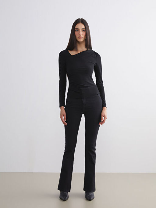 Flare Kad?n Jean Pantolon