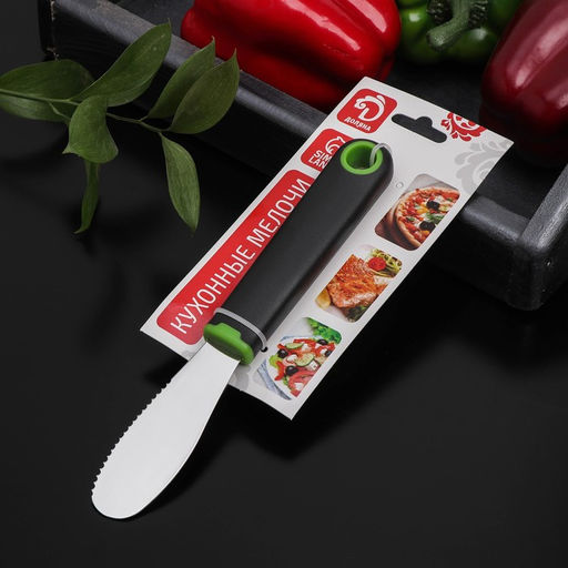 Нож для масла Доляна Lime, 203 см, цвет чёрно-зелёный  фото 4