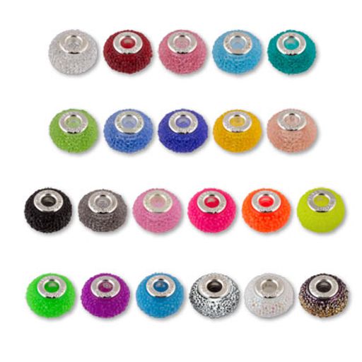 Бусина Zlatka из смолы полиэтиленполиамин RFB-16 16 мм 10 шт №19 голубой/неон  фото 3