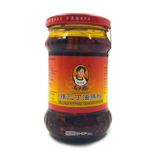 Острый соус с кольраби и арахисом Laoganma, Китай, 210 г Акция