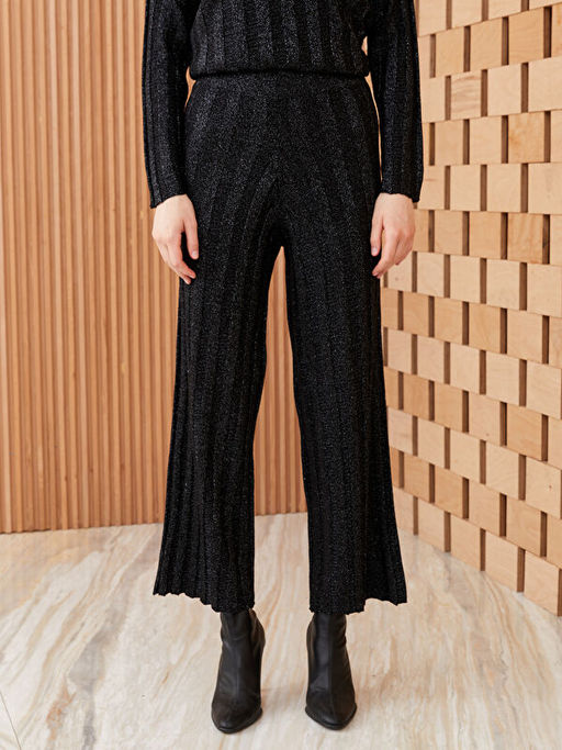 Beli Lastikli Geni? Pa?a Kad?n Triko Pantolon