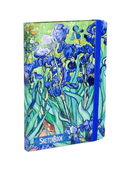 Скетчбук А5 80л., тв.обл. "Ван Гог. Ирисы" (40250-5, Проф-Пресс) выб. лак