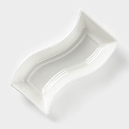 Блюдо фарфоровое Wilmax, 9,5×5,5 см, цвет белый