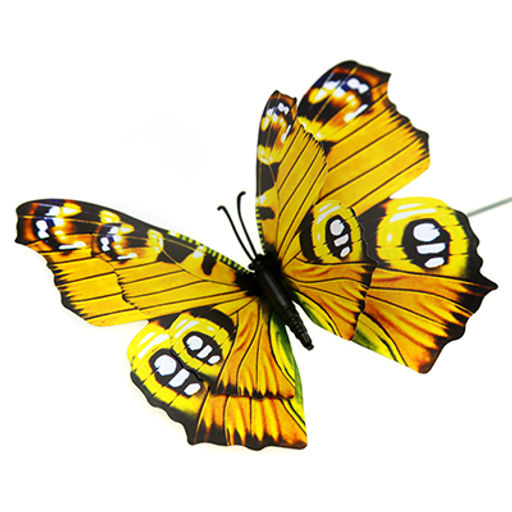 Декор Бабочка 12см на проволке 25см, цвета микс (Китай) - Домашняя мода фото 6