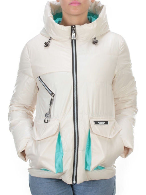 8265 MILK Куртка демисезонная женская BAOFANI (100 гр. синтепон) - Fashion фото 2