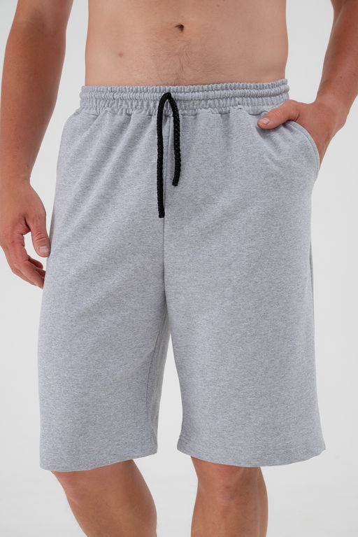 Шорты мужские из футера Шерлок серый меланж макси - Амадэль фото 7