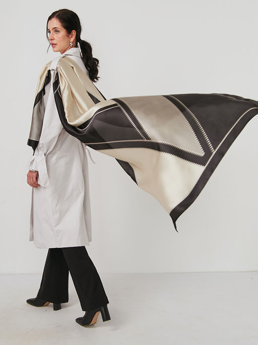 Большой, мягкий, тонкий и очень нежный двусторонний палантин - Tantino фото 4