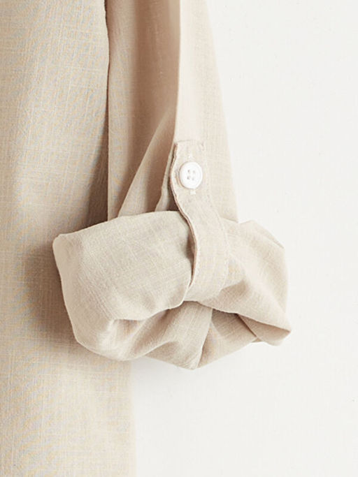 Uzun Kollu Erkek ?ocuk Poplin G?mlek