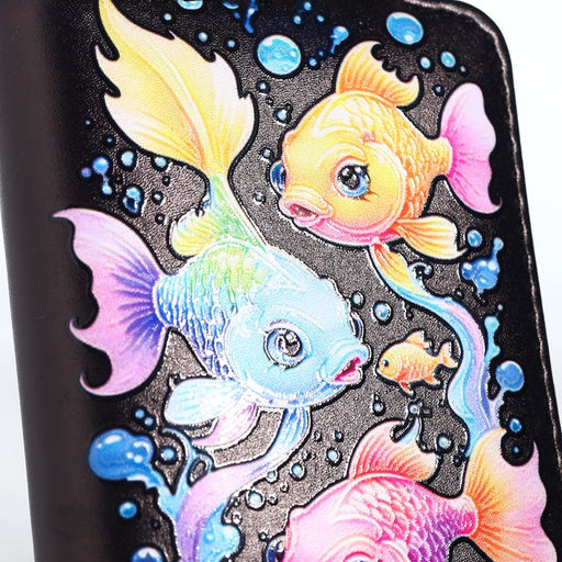 Кошелёк на молнии, чёрный