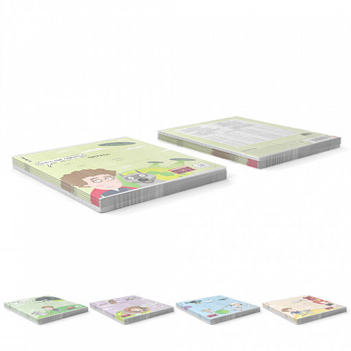 Цена за 10 шт. Тетрадь школьная ученическая ErichKrause Приключения Пети и Волка, 12 листов, клетка (в плёнке по 10 шт.)_MIX-PACK  фото 9