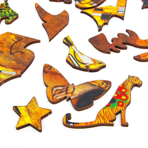 Деревянный пазл. Густав Климт Поцелуй с предсказанием - Puzzle фото 11