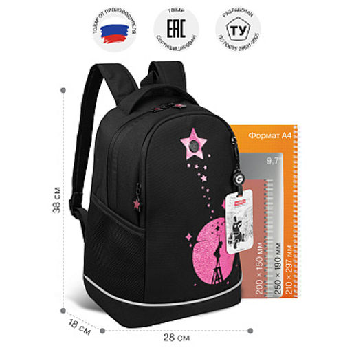 RG-663-1 Рюкзак школьный с картхолдером на держателе - Grizzly фото 34