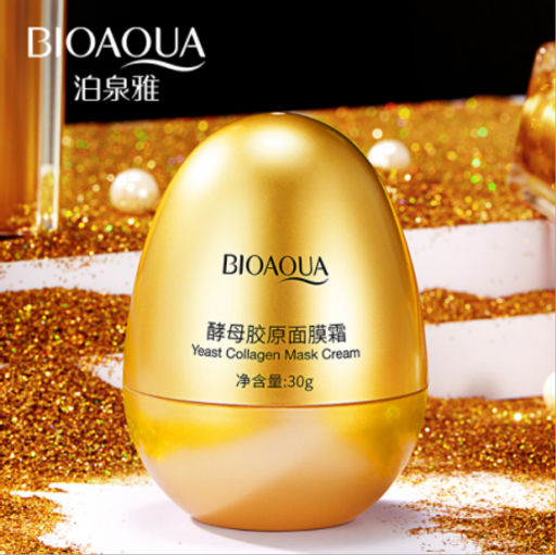 Bioaqua Yest Collagen Mask Cream 30g - Питательная маска для лица с дрожжами и коллагеном
