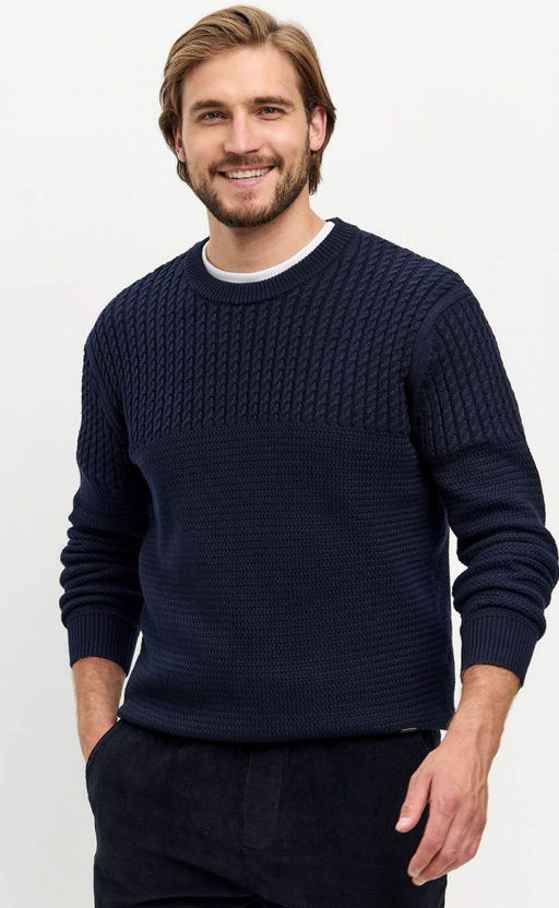 Пуловер F421-1557 d.blue - Fine joyce фото 10