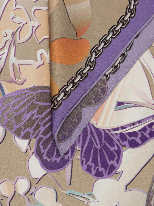 Платок жен. шелк 90х90 E03-8448-21 - Eleganzza фото 2