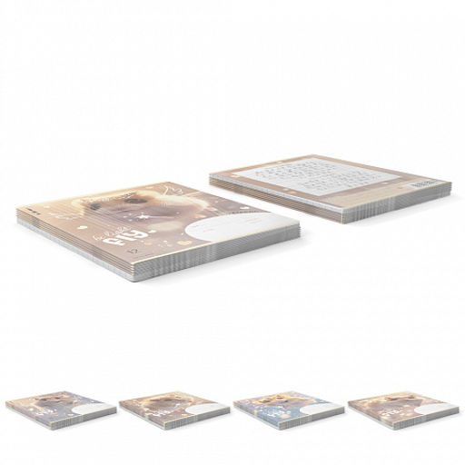 Цена за 10 шт. Тетрадь школьная ученическая ErichKrause Fluffy, 12 листов, линейка (в плёнке по 10 шт.)_MIX-PACK  фото 9