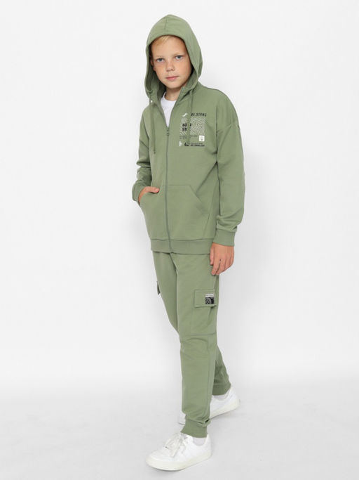 CRB wear/CWJB 63670-35-383 Толстовка для мальчика,хаки/Ex.Cherubino  фото 3