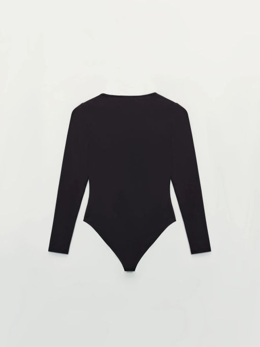 Боди с длинным рукавом и V-образным вырезом / Zarina