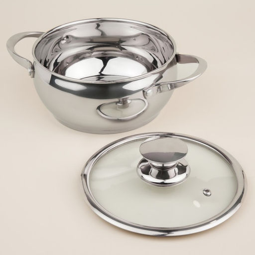 Кастрюля SL Home «Олла», 2 л, d=18 см, h=9 см, с крышкой, капсульное дно, индукция, нержавеющая сталь