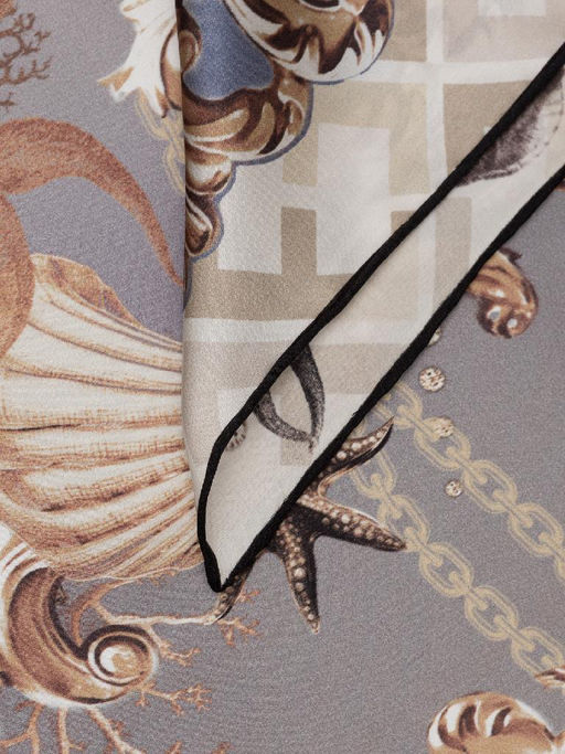 Платок жен. шелк 90х90 E03-8449-19 - Eleganzza фото 2