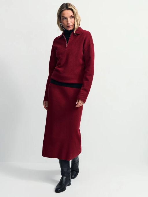 Трикотажная юбка миди / Zarina