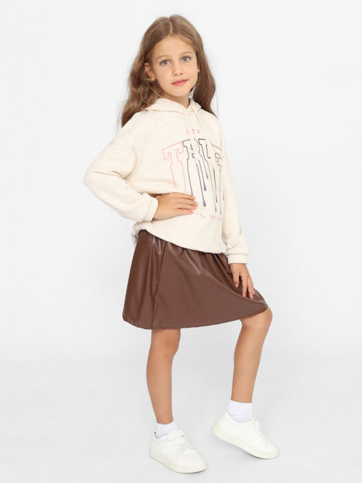 CRB wear/CWJG 63718-13-390 Толстовка для девочки,бежевый меланж/Ex.Cherubino фото 2