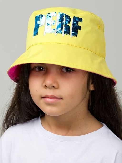 PELICAN, панама для девочек, Желтый фото 2