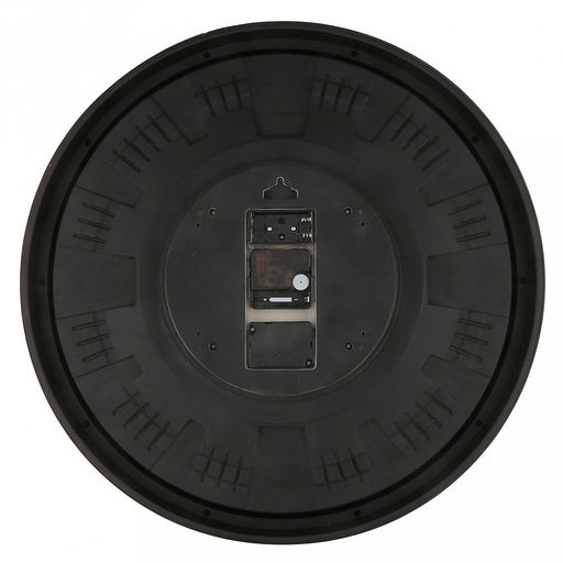 Часы настенные "Хронос" д49см, h7см, мягкий ход, циферблат "Шестеренки", белый/коричневый потертый; цифры арабские, медный; корпус пластик, белый, полоски медного цвета; в лотке (Китай)