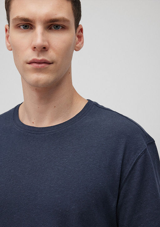 Lacivert Basic Tisort - Mavi фото 5