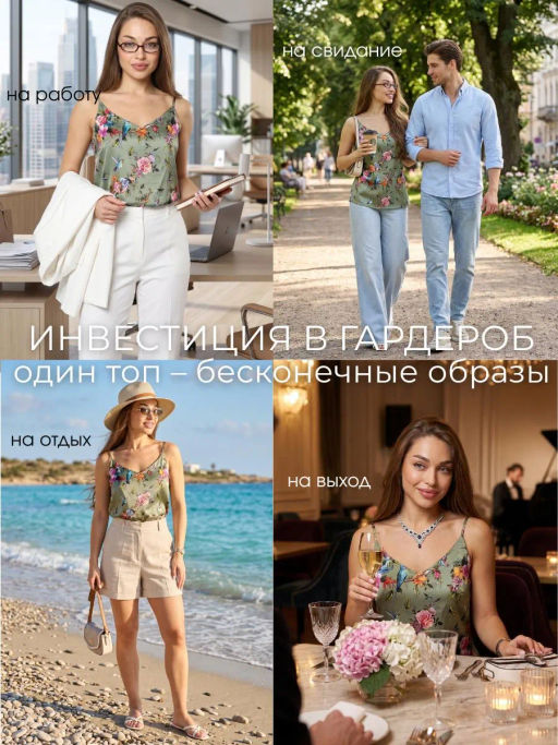 Топ Вдохновение_О20/оливковые птички - Ihomelux фото 13