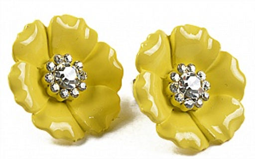 Серьги Цветочек PR1038 желтый