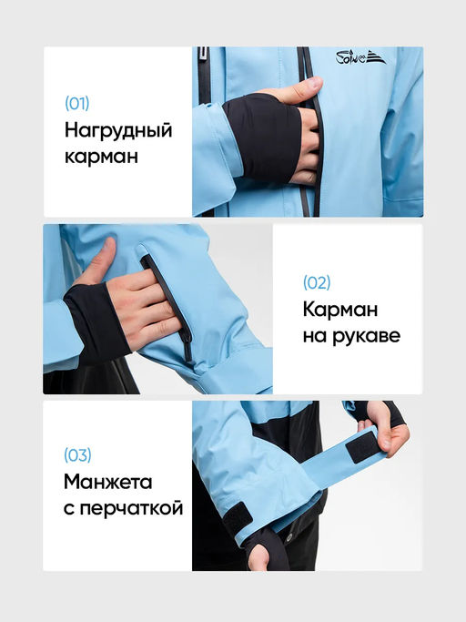 Куртка мужская "Saimaa" голубой