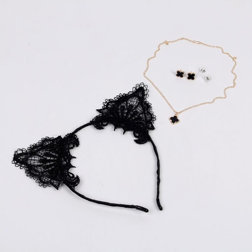 Карнавальный набор Кошечка, ободок, чокер, серьги